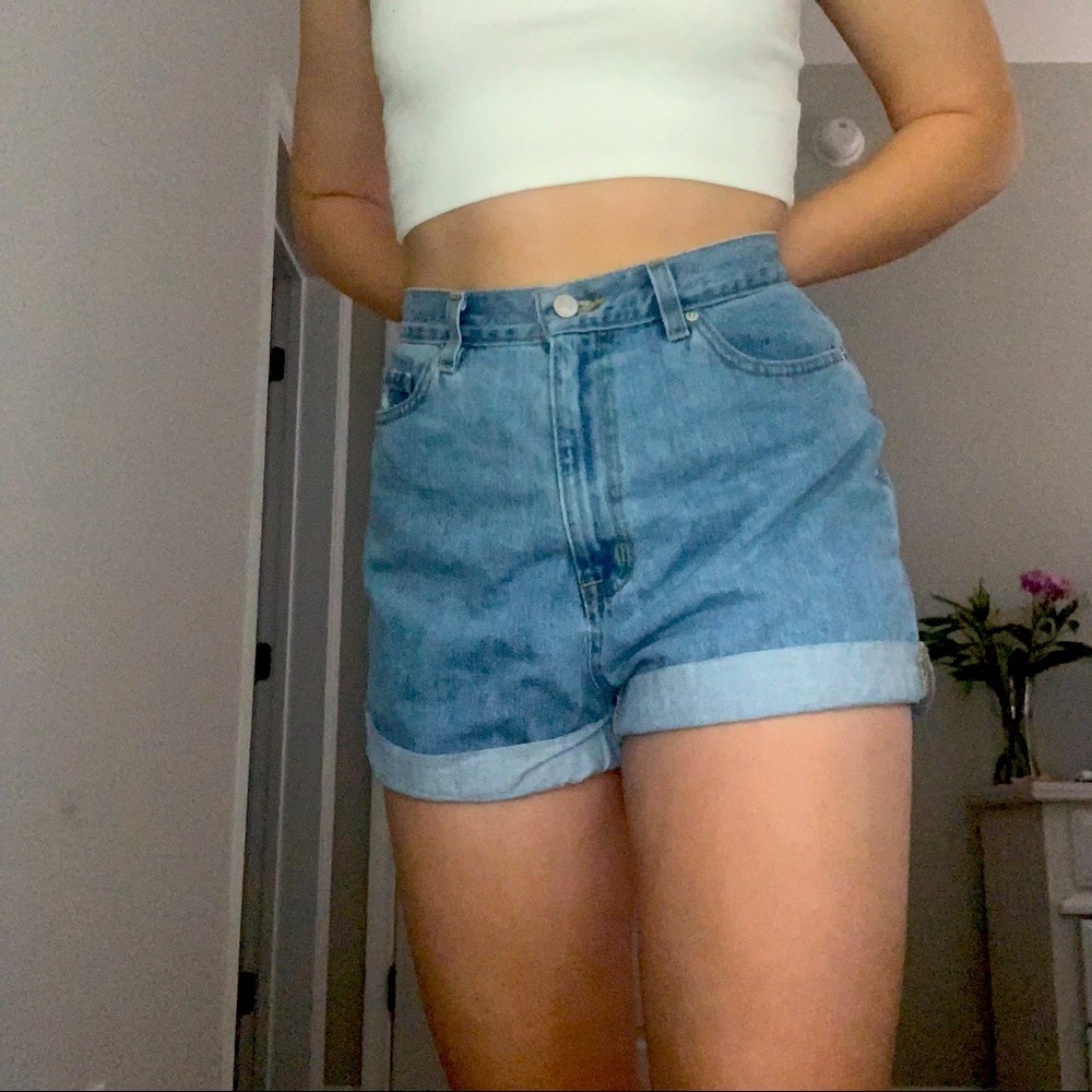 High rise mom shorts